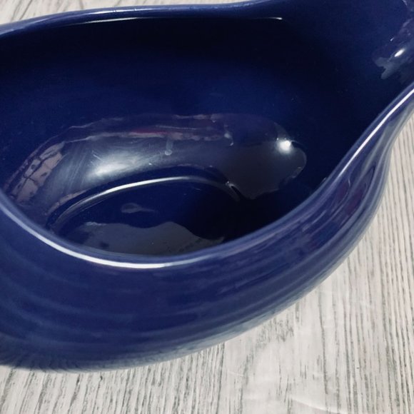 Vintage Fiesta ware USA Dark  Blue Gravy Boat Bowl - Picture 9 of 13